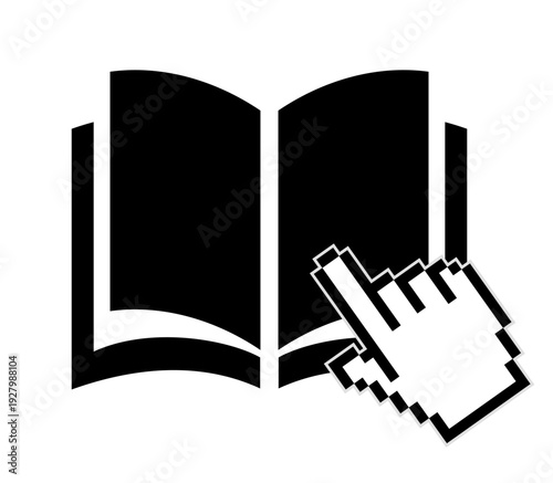 Read manual vector icon
