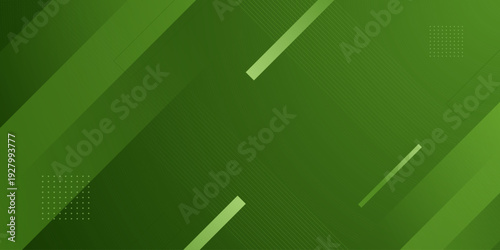 Abstract green banner background with overlap square shapes pattern concept element design. Simple and trendy background style.