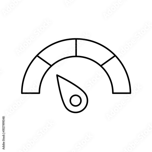 Speedometer gauge icon