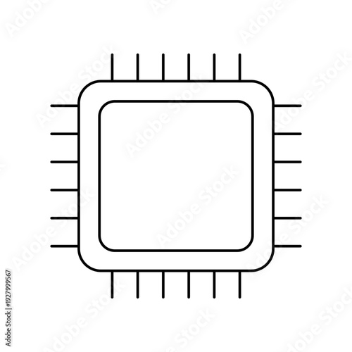 Computer CPU chip