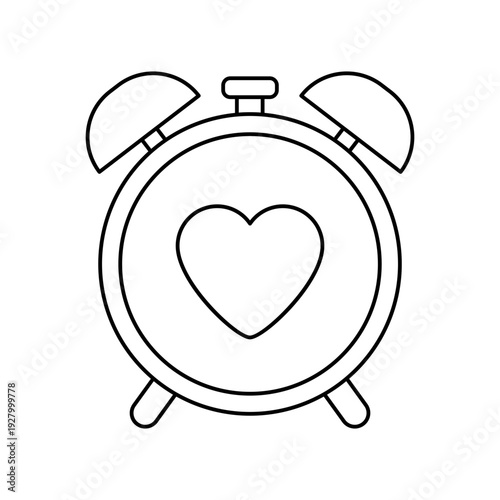 Alarm clock with heart