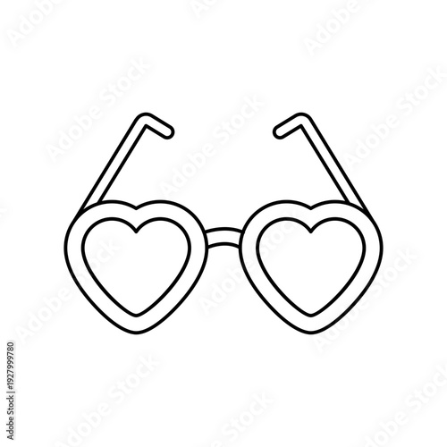 Sunglasses with hearts