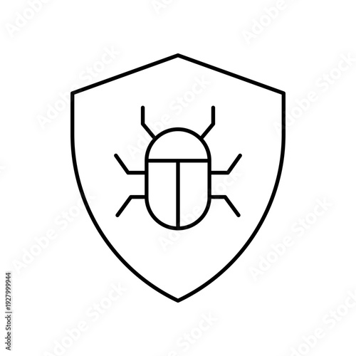 Shield with bug