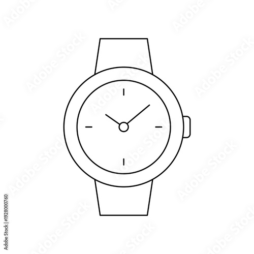 Round wristwatch classic