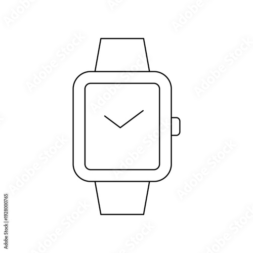 Square wristwatch modern