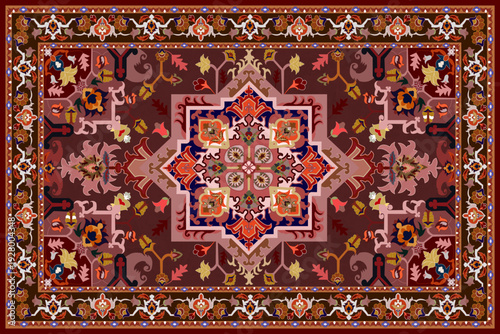 traditional turkish carpet pattern