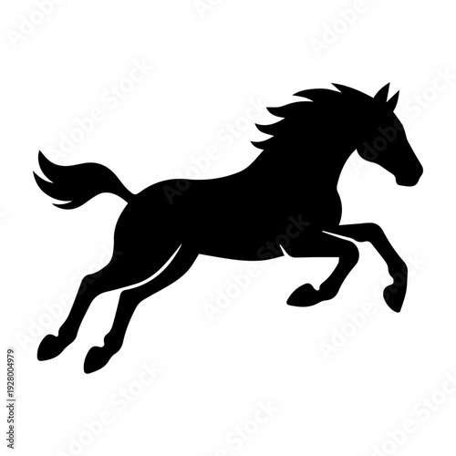 Galloping Horse Silhouette Illustration
