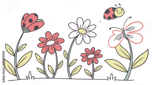 floral background with flowers