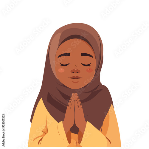 Cute Eid Ramadan Illustration