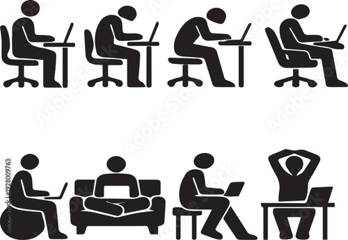 Optimizing Work Posture: A Comprehensive Vector Guide to Ergonomics, Flexibility, and Well-being in Modern Remote & Hybrid Digital Workspaces