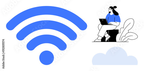 wireless connectivity. wireless enables remote work and access to cloud computing. wireless connects devices for efficient communication, remote collaboration, and digital accessibility