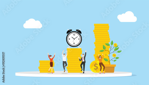 Time is Money Growing Financial Success