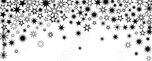 A serene snowfall scene with snowflakes gently falling from above, filling the space with delicate patterns, viewed from a straightforward perspective.