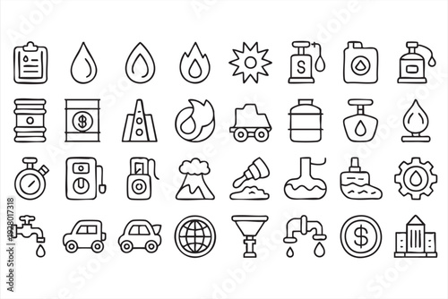 Gas station and drilling rig elements for industrial design