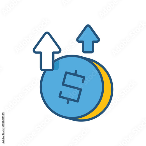 Profit vector icon