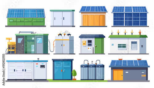 Collection of Various Electric Power Substations.