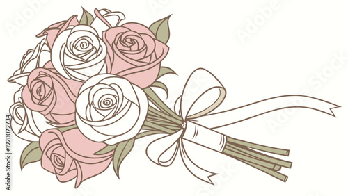 vector illustration of a rose
