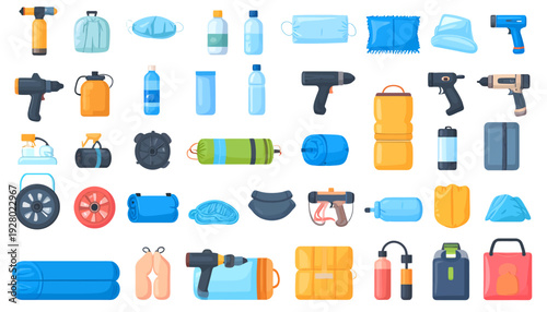 Collection of Various Household and Travel Items.