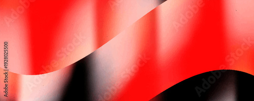 Dark red orange red grainy texture background abstract vibrant color wave shape black backdrop noisy wide banner header design