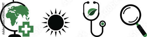 Medical and environmental health icons