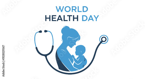 World Health Day with mother and baby for maternal child health