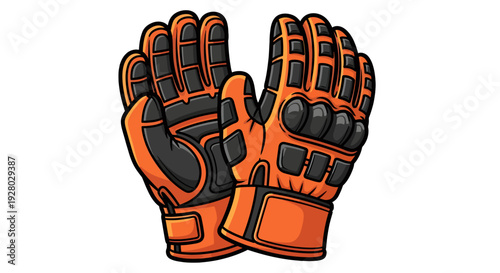 Industrial protective work gloves for safety