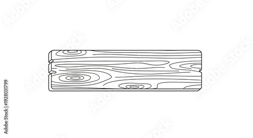 Detailed illustration of wooden planks.