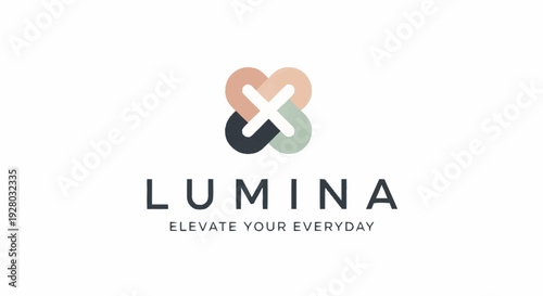 Lumina Logo Design with Heart Symbol.