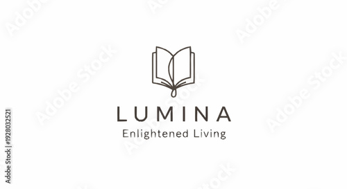 Lumina Logo with Open Book Design.