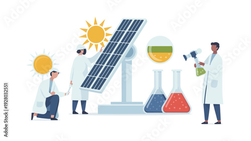 Scientists Working on Renewable Energy Sources.