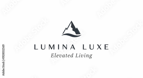 Lumina Luxe Elevated Living Luxury Logo Design.