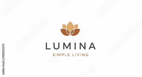Lumina Simple Living Logo Design Element.