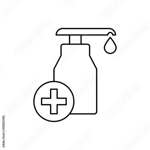 Hygiene icon, isolated on white background.