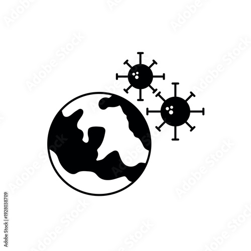 Epidemiology icon, isolated on white background.