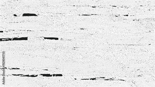 Grunge texture with horizontal paint strokes and grain effect on transparent background suitable for vintage design layouts and distressed artistic projects requiring weathered appearance