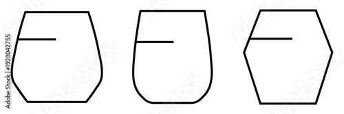 Water Glass Icon for Kitchen, Dining and Drink eps 10