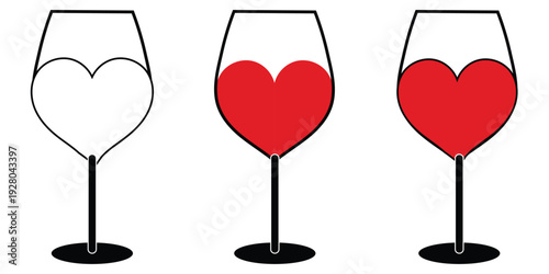 Wine glasses toasting icon isolated on white background eps 10