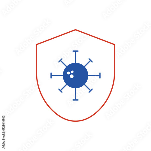 Disease prevention icon, isolated on white background.