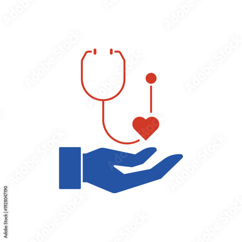 Primary care icon, isolated on white background.