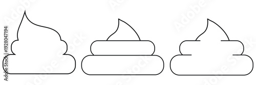 Poop icon vector. Flat illustration eps 10