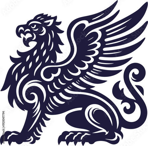 Mythic Griffin Silhouette.eps