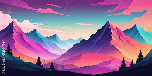 A breathtaking panorama of the snow covered Alps at sunrise and sunset where the morning mist and golden dusk light paint the mountain peaks and valley clouds in a display of natural beauty