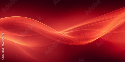 Abstract red background with an artistic wave design featuring motion curves and digital light patterns for an energetic flow wallpaper backdrop