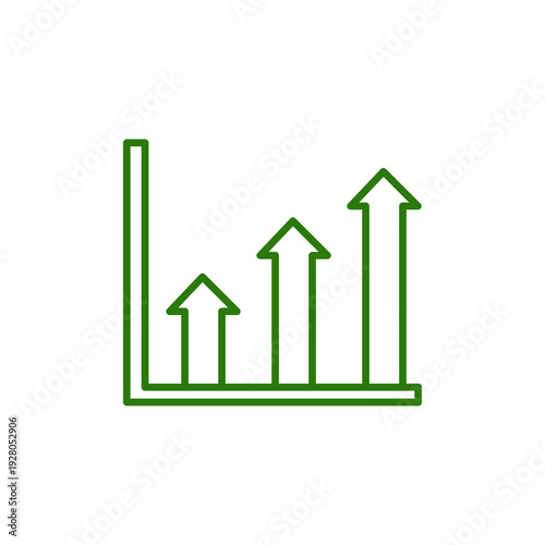 Free Download Green upward arrows representing growth and success isolated on transparent background - GFXLoad