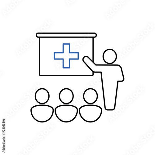 Education icon, isolated on white background.