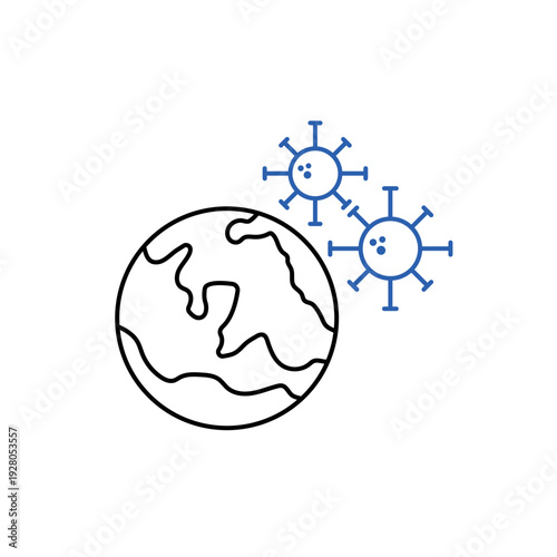 Epidemiology icon, isolated on white background.