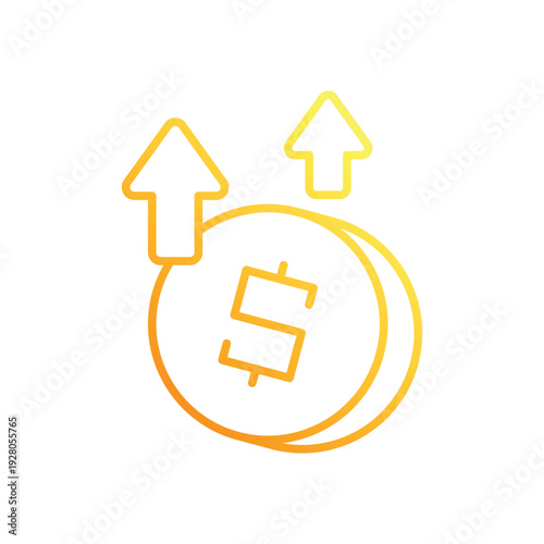 Profit vector icon