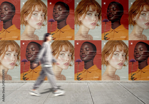 Paper Posters Wall Mockup