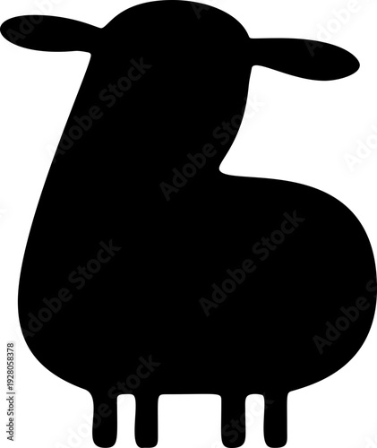 Sheep Silhouette Icon