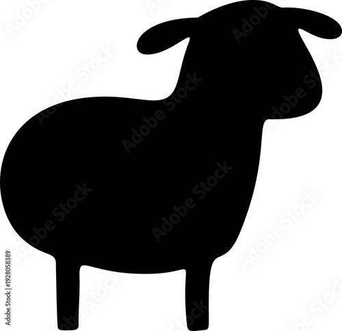 Sheep Silhouette Icon